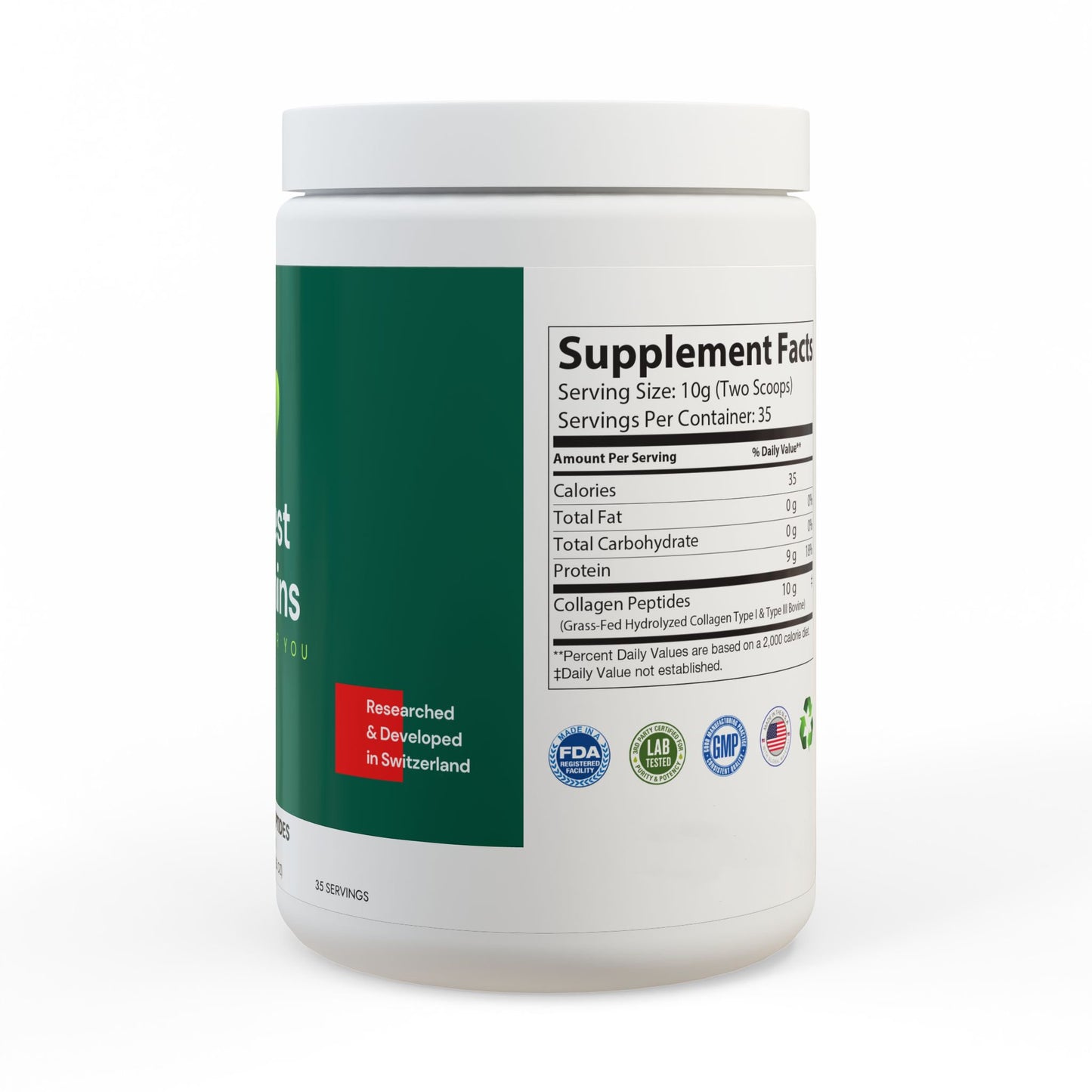 Honest Vitamins - Collagen Peptides Type I & III Supplement (350g, 12.3oz). - 2