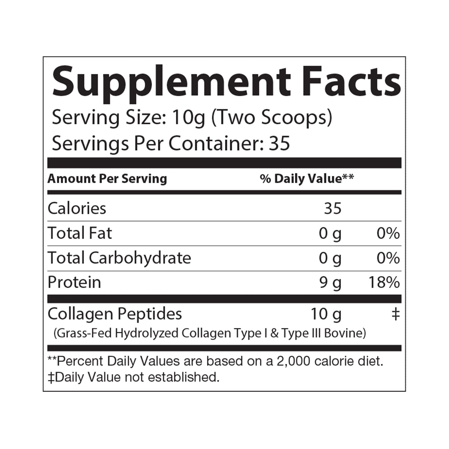 Honest Vitamins - Collagen Peptides Type I & III Supplement (350g, 12.3oz). - 5