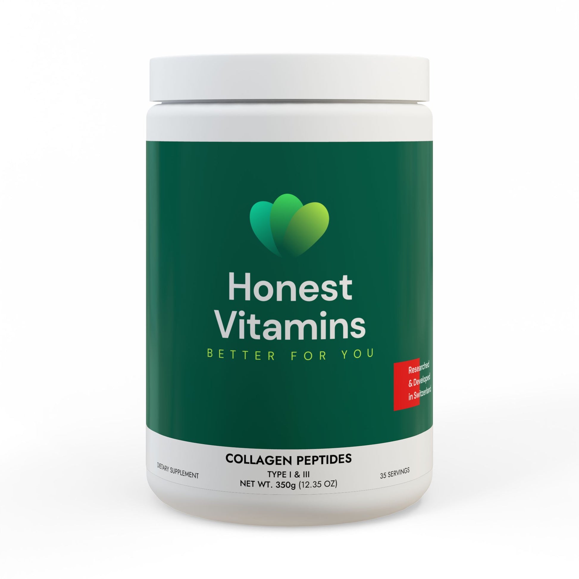 Honest Vitamins - Collagen Peptides Type I & III Supplement (350g, 12.3oz). - 1